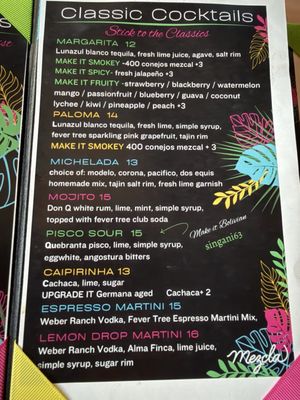 Menu photo 1 Mezcla Las Vegas, NV