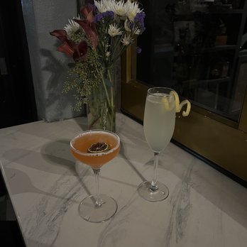 Mandarin Heights - Naked and Famous (mezcal) and a French 75 - Cocktail Bars Near Me - Tampa, Florida