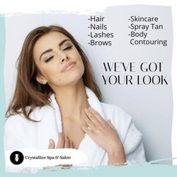 Crystallize Spa & Salon - Hair, Nails, Lashes, Brows, Skincare, Spray Tan, and Body Contouring!