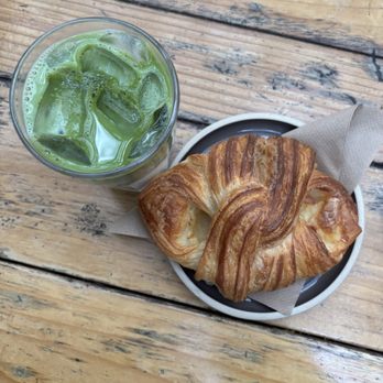 Stable Cafe - Iced matcha and ham & cheese croissant - Breakfast & Brunch Near Me - San Francisco, California Stable Cafe - Iced matcha and ham & cheese croissant - Breakfast & Brunch Near Me - San Francisco, California