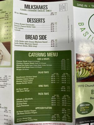 Menu photo 2 Basilico Pizza Mt Laurel Township, NJ Menu photo 2 Basilico Pizza Mt Laurel Township, NJ