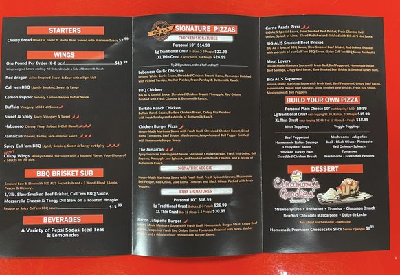 Menu photo 3 Big Al's Pizzeria Maywood, CA