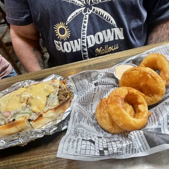 Barrelhouse 101 - Philly cheese steak and Extra Large Onion Rings - American Near Me - Ventura, California Barrelhouse 101 - Philly cheese steak and Extra Large Onion Rings - American Near Me - Ventura, California