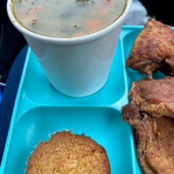 Sweet Potato Sensations - Black Eye Pea & Collard Green Soup with sweet potato cornbread - Bakeries Near Me - Detroit, Michigan