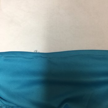 Crystal Blue Dry Cleaners - Here is the outside of the altered hem. As you can see the hem and the stitching isn't even remotely straight - Sewing & Alterations Near Me - Duluth, Georgia