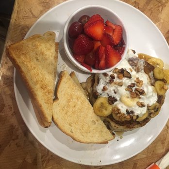MIX Flagstaff - Banana nut pancakes. My goodness. Amazing. - Coffee & Tea Near Me - Flagstaff, Arizona