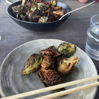 Lucky Robot Restaurant - Brussels sprouts did not disappoint - Sushi Bars Near Me - Austin, Texas Lucky Robot Restaurant - Brussels sprouts did not disappoint - Sushi Bars Near Me - Austin, Texas
