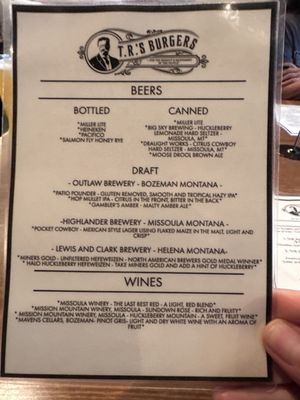 Menu photo 8 TR's Burgers West Yellowstone, MT Menu photo 8 TR's Burgers West Yellowstone, MT