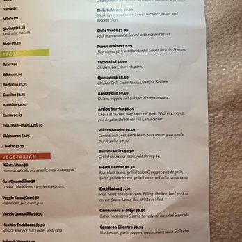 La Piñata - Dinner menu pt 3 + lunch - Mexican Near Me - Warren, Rhode Island