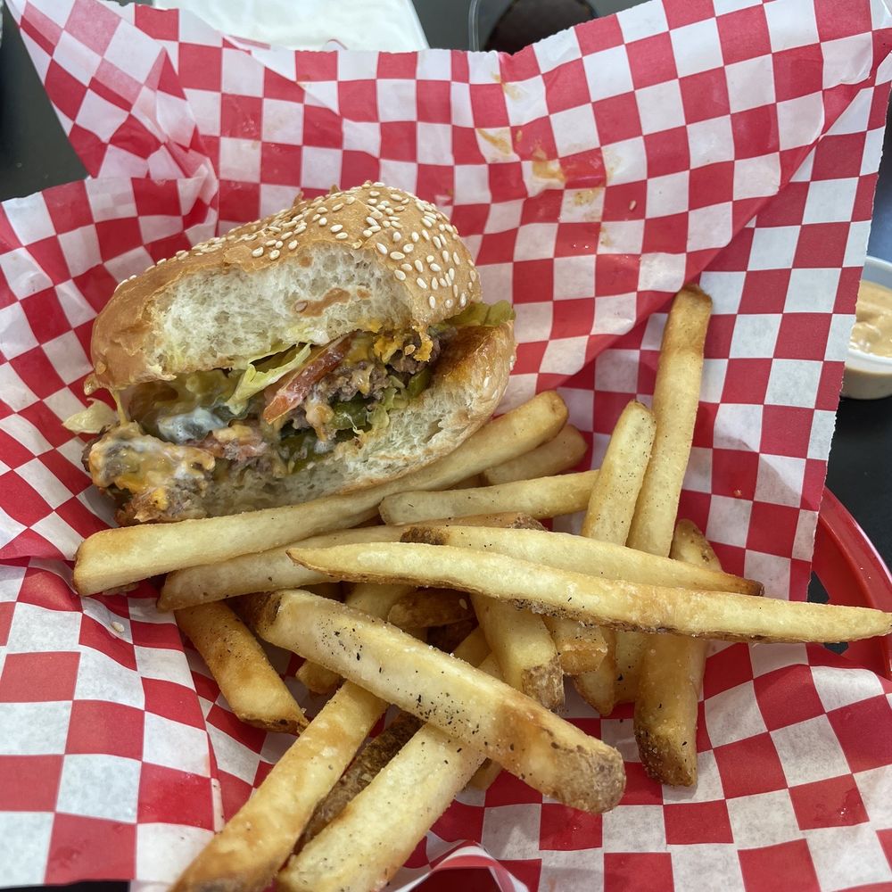 Sky Rocket Burger-Dallas - junior burger and fries - Burgers Near Me - Dallas, Texas Sky Rocket Burger-Dallas - junior burger and fries - Burgers Near Me - Dallas, Texas