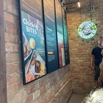 Shake Shack The School Yard - Menu board. Not visible until you are right to it and up next to order. - Fast Food Near Me - Sandy, Utah
