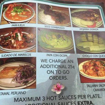 Sabor Peruano - Menu - Peruvian Near Me - Fairfield, Ohio