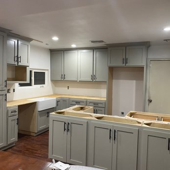 M.R Design & Build - Open Space, maple cabinets in Greige color - General Contractors Near Me - Pasadena, California