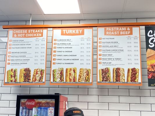 Menu photo 1 TOGO'S Sandwiches San Jose, CA Menu photo 1 TOGO'S Sandwiches San Jose, CA