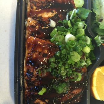 WaBa Grill - salmon plate - Fast Food Near Me - Orange, California