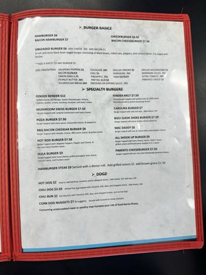 Menu photo 2 Fenderz Drive In Collinsville, VA Menu photo 2 Fenderz Drive In Collinsville, VA