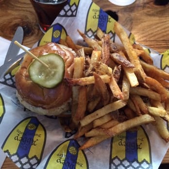 Abbey Burger Bistro - Chicken burger with pretzel bread! - American Near Me - Baltimore, Maryland Abbey Burger Bistro - Chicken burger with pretzel bread! - American Near Me - Baltimore, Maryland