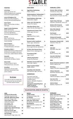 Menu photo 8 Stable DC Washington, DC, DC