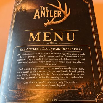 Antler Package & Pizza - Menu - Sept 2026 - Beer, Wine & Spirits Near Me - Gainesville, Missouri