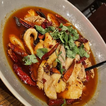 Ginkgo Sichuan Cuisine - Fish and Chitlins Hot Pot - Szechuan Near Me - Fairfield, Connecticut