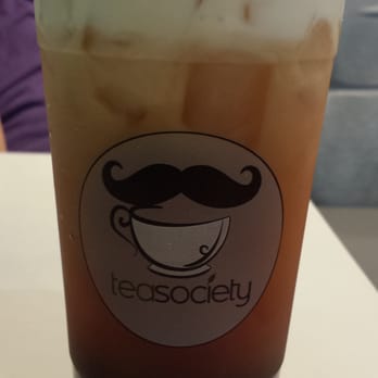 Teasociety - Earl grey sea crema with boba- 75% sweet. Definitely would go less sweet if you like your tea bitter (down to 35% sweetness) - Coffee & Tea Near Me - San Jose, California Teasociety - Earl grey sea crema with boba- 75% sweet. Definitely would go less sweet if you like your tea bitter (down to 35% sweetness) - Coffee & Tea Near Me - San Jose, California