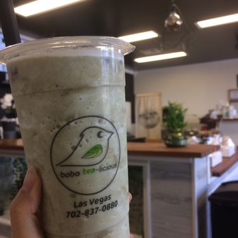 BobaTeaLicious - Matcha red bean slush - Bubble Tea Near Me - Las Vegas, Nevada