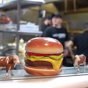 Holy Chuck - a hamburger and cows in a kitchen - Burgers Near Me - Toronto, Ontario