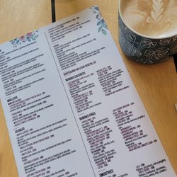 Coco Café - Menú