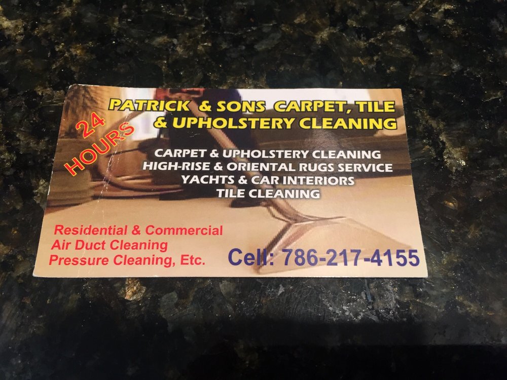 Patrick & Sons Carpet Tile & Upholstery Cleaning - upholstery in Miami, FL