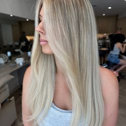 Nicole Frances Salon - Long healthy blonde for this client