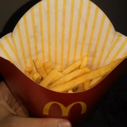 Two of the LARGE fries were like this out of bag. Two of the LARGE fries were like this out of bag.