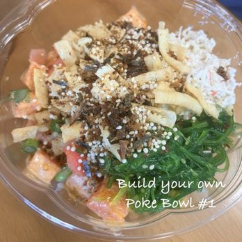 Pokemoto - Proteins: 2 Salmon/1 Tuna Sauce: Aloha Trio Tops: seaweed/kani salad, edamame, etc. It was really good for half price yes! - Bubble Tea Near Me - Manteca, California