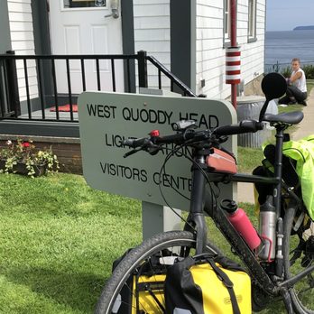 Quoddy Head State Park - Sign with Wolfgangs bike - Hiking Near Me - Lubec, Maine Quoddy Head State Park - Sign with Wolfgangs bike - Hiking Near Me - Lubec, Maine