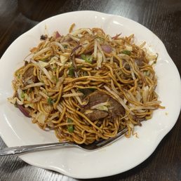 Sichuan Home-Style Fried Noodle with Beef