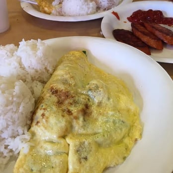 Koa Pancake House - Breakfast omelet - spinach, mushroom, Portuguese sausage, and cheese - Breakfast & Brunch Near Me - Honolulu, Hawaii Koa Pancake House - Breakfast omelet - spinach, mushroom, Portuguese sausage, and cheese - Breakfast & Brunch Near Me - Honolulu, Hawaii