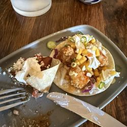 Sayulita - I jumped into the sweet potato taco but remembered! The other is the shrimp.