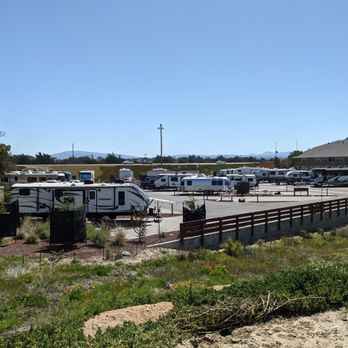 Marina Dunes RV Park - A view of the new section of the campground, with Hwy 1 and the Best Western bordering it on two sides. - RV Parks Near Me - Marina, California Marina Dunes RV Park - A view of the new section of the campground, with Hwy 1 and the Best Western bordering it on two sides. - RV Parks Near Me - Marina, California