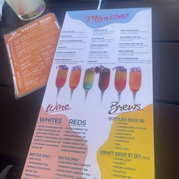 Rooster’s Breakfast and Mimosas - Mimosas menu - Breakfast & Brunch Near Me - Sacramento, California