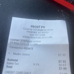 Gelato/sorbet 1-2 scoops Gelato/sorbet 1-2 scoops