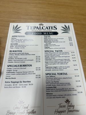 Menu photo 2 Tepalcates Chicago, IL Menu photo 2 Tepalcates Chicago, IL