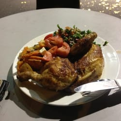 Chickens on Queens - Pack 5 - 1/2 chicken with Greek salad, tabbouleh, and roasted vegetables