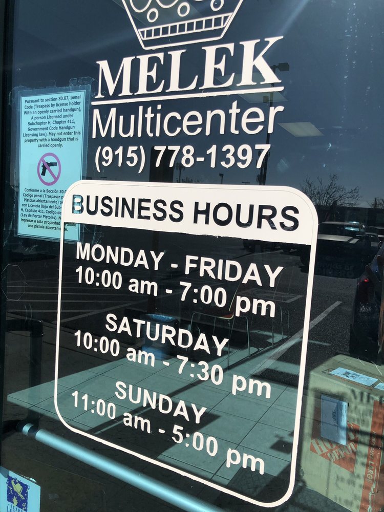 MELEK USA VISCOUNT Updated September 2024 8855 Viscount Blvd, El Paso, Texas Mailbox