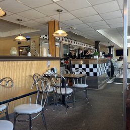 Tables and bar. Tables and bar.