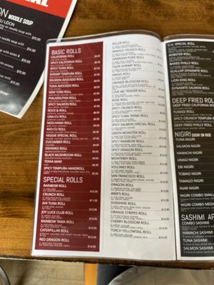 Menu photo 4 C U Sushi Carmel-by-the-Sea, CA