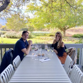 Frog's Leap Winery - On the patio during tasting! - Wineries Near Me - Rutherford, California Frog's Leap Winery - On the patio during tasting! - Wineries Near Me - Rutherford, California