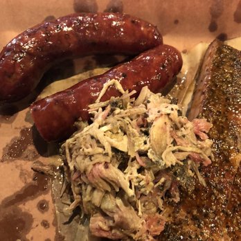 Franklin Barbecue - Sausage and pulled pork. - Barbeque Near Me - Austin, Texas Franklin Barbecue - Sausage and pulled pork. - Barbeque Near Me - Austin, Texas