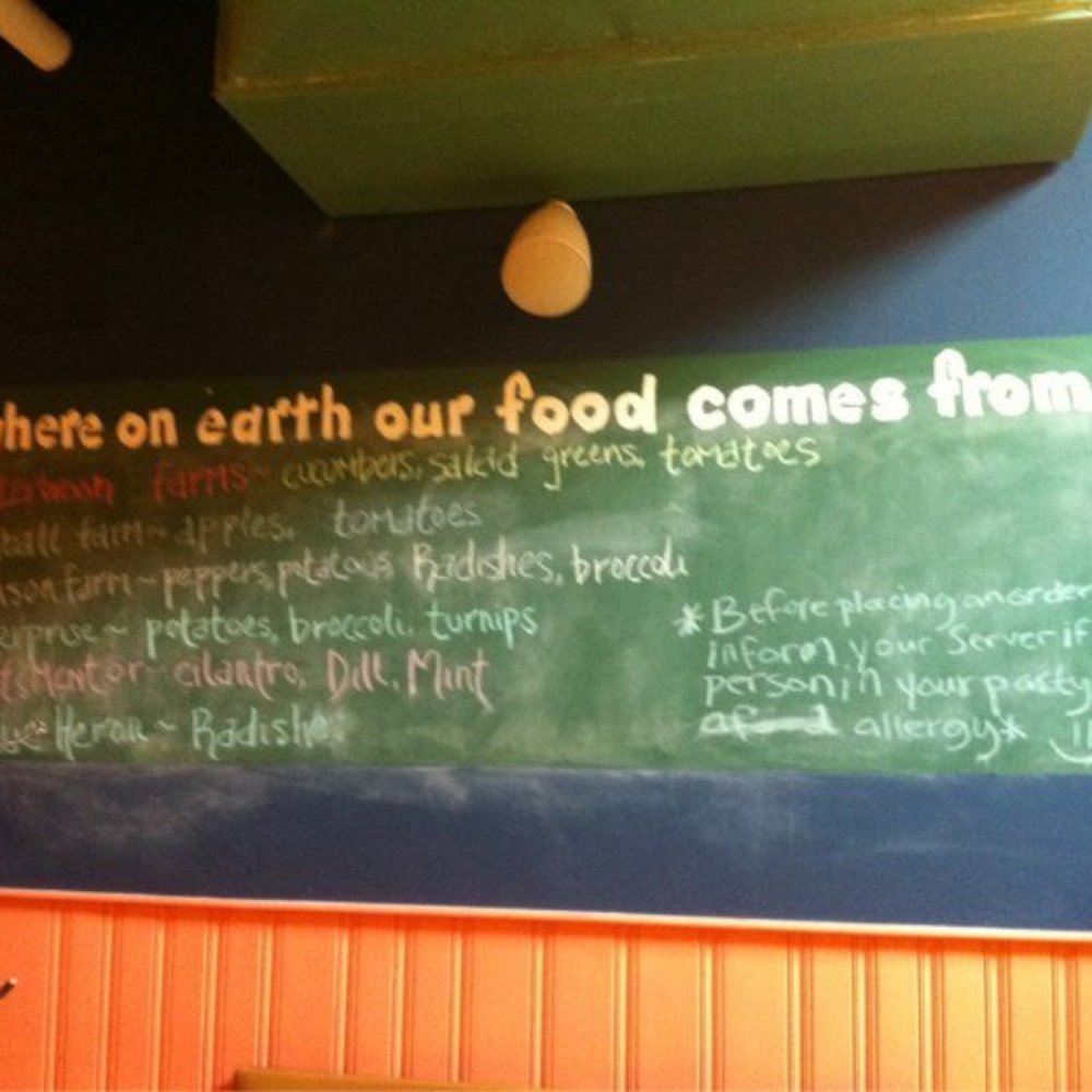 American Flatbread - I LOVE that they tell you where everything comes from! - Pizza Near Me - Somerville, Massachusetts