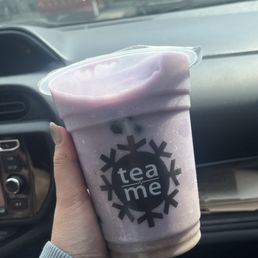 Taro smoothie with boba Taro smoothie with boba