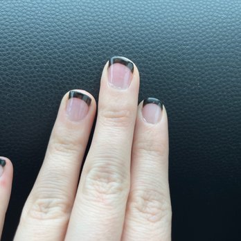 Baytown VIP Nails & Spa - Asked for flat black nails with glossy black tips - Nail Salons Near Me - Baytown, Texas Baytown VIP Nails & Spa - Asked for flat black nails with glossy black tips - Nail Salons Near Me - Baytown, Texas