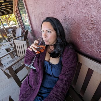Cove Mesa Vineyard - Tasting Room - Relaxing sip on the patio. - Wine Tasting Room Near Me - Cornville, Arizona